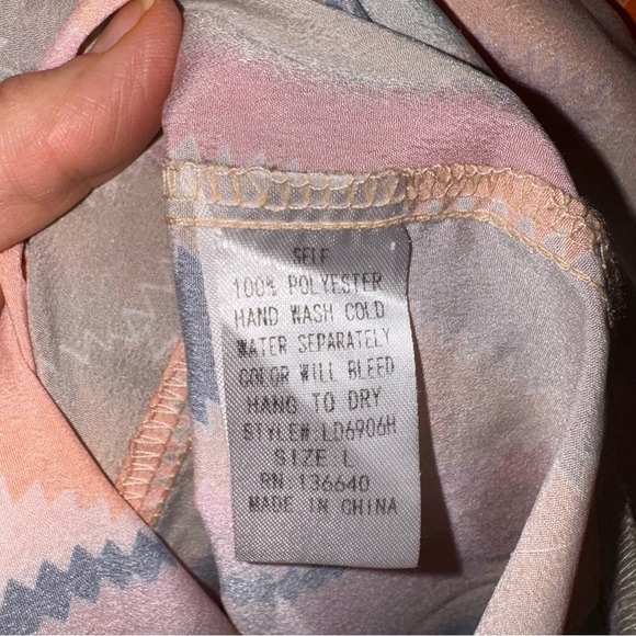 L'ATISTE Orange Black Halter Maxi Sundress size L - Picture 10 of 16